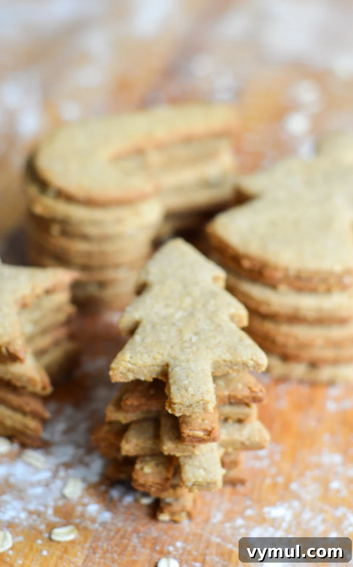 Wholesome Oat & Wheat Cut-Out Cookies 8 stacks of unfrosted whole grain cut out cookies
