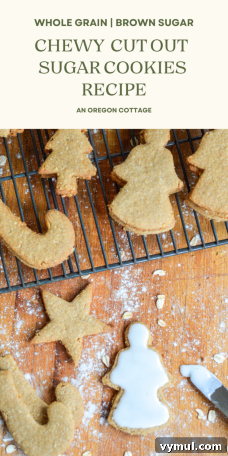 Wholesome Oat & Wheat Cut-Out Cookies 10 cut out sugar cookies Pinterest image
