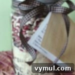 Red Beans and Rice mason jar gift with text overlay