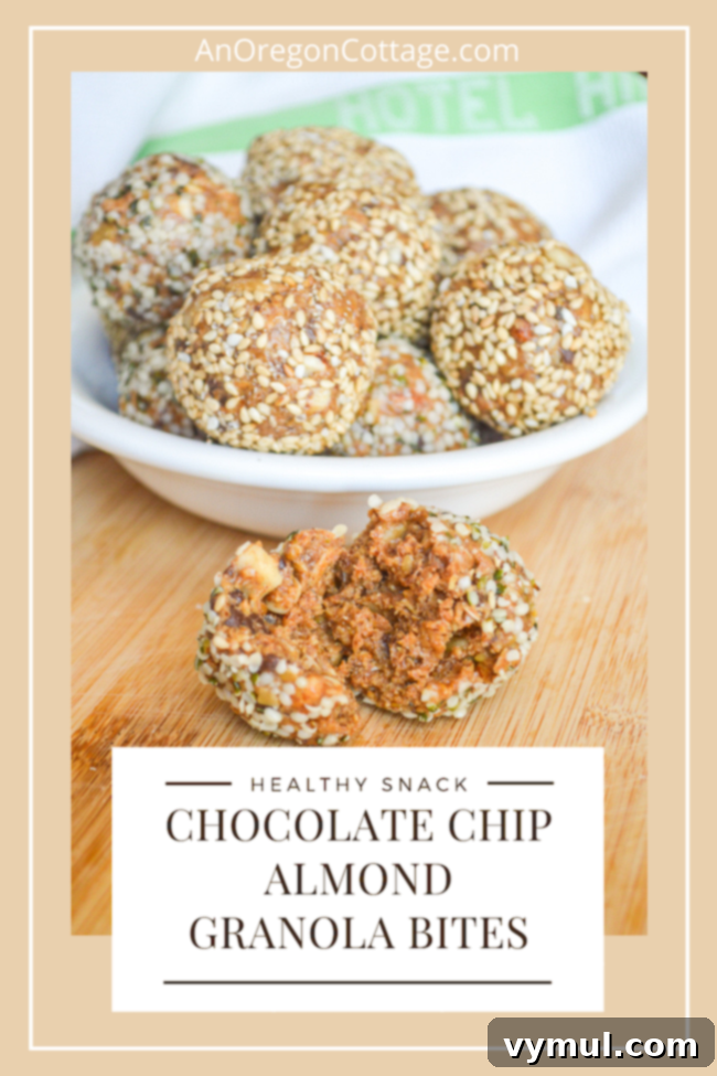 healthy almond granola bites