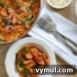 Weeknight One Pot Italian Pasta with Sausage & Spinach