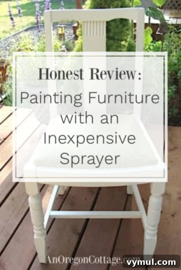 Affordable Handheld Spray Painting Made Easy 2 Review: Painting Furniture with an Inexpensive Handheld Sprayer for a Smooth Finish