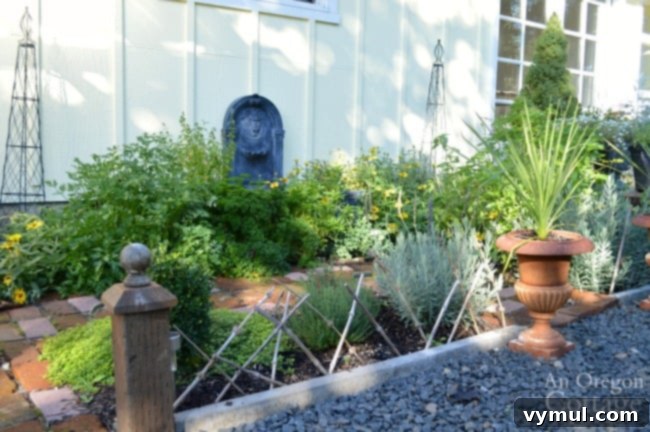 My Herb Garden: A Seasonal Story of Growth and Transformation 11 Herb garden in full growth during fall 2015 with new features