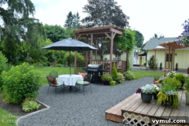 Sun-Kissed No More: Painting Your Outdoor Umbrella for Lasting Vibrancy 8 Garden Tour-backyard view