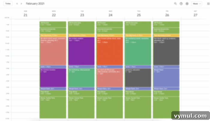 Daily Schedule, Routines, and Habits 3 timeblock daily schedule example