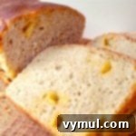 No-Knead Cheesy Sourdough Bread 10 Cheesy Sourdough Batter Bread sliced