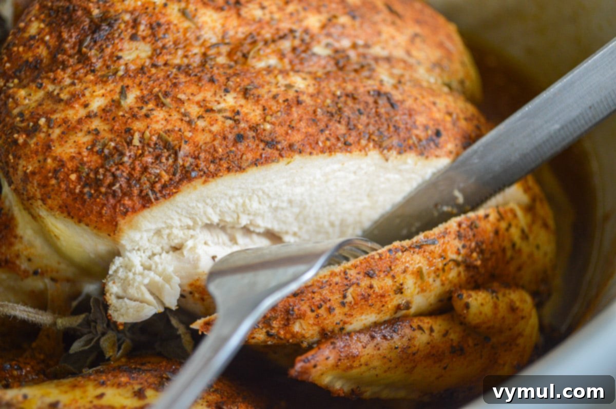 slicing chicken breast