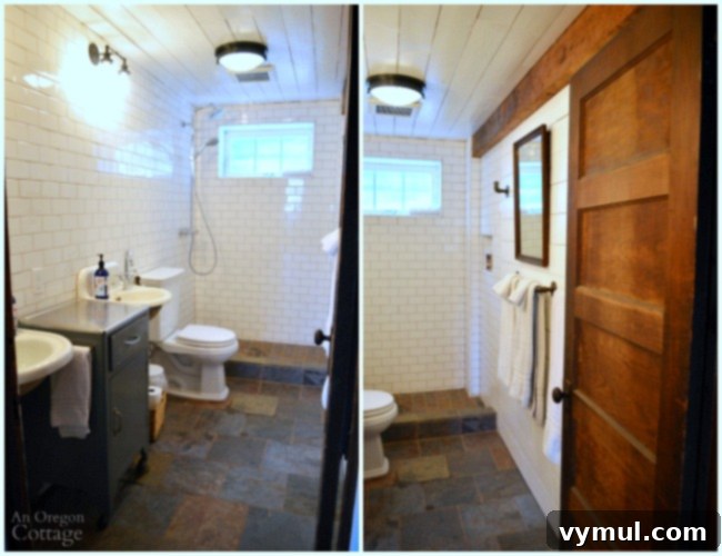 Manzanita Magic: A Reed House Retreat 20 The Reed House lower vintage stye bathroom