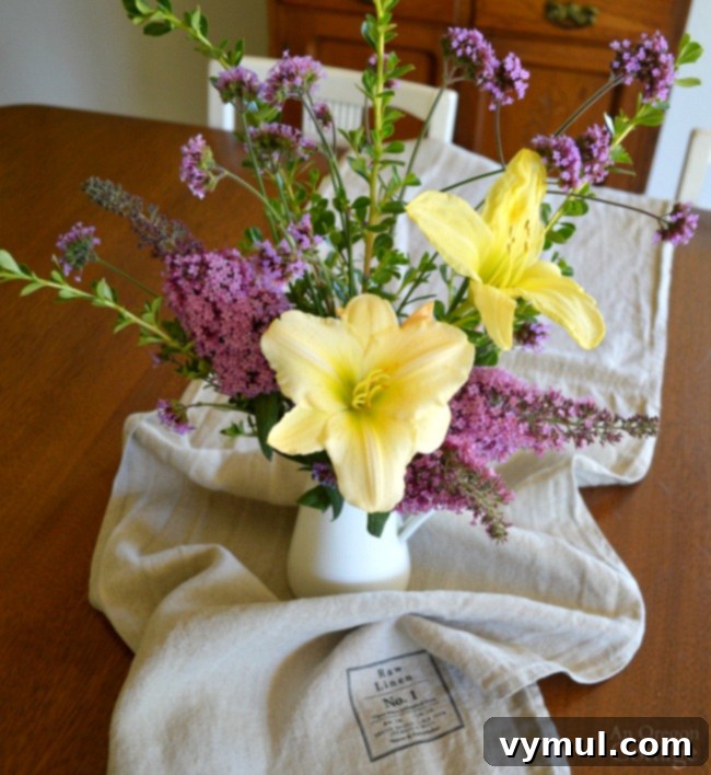 From Plot to Plate: Savoring Summer's Yield 5 Simple garden flower arrangement