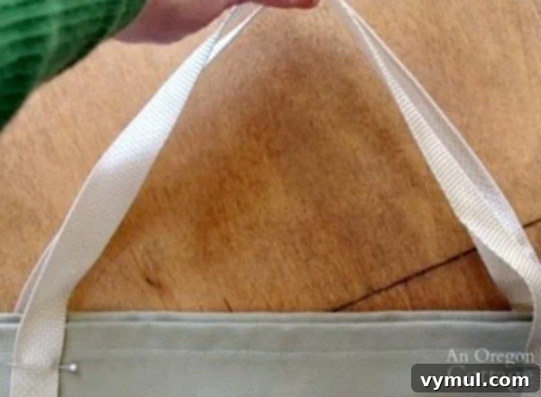 Craft Your Own Canvas Log Carrier 12 even handles for log carrier