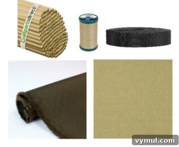 Craft Your Own Canvas Log Carrier 3 DIY log carrier materials