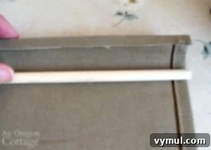 Craft Your Own Canvas Log Carrier 23 measuring casing for dowel on log carrier