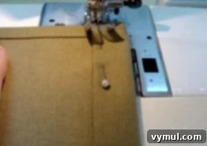 Craft Your Own Canvas Log Carrier 24 sewing casing for log carrier