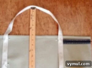 Craft Your Own Canvas Log Carrier 26 measure handle for canvas log carrier