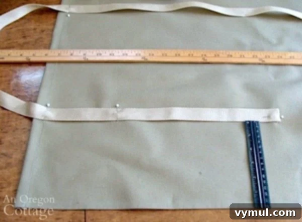 Craft Your Own Canvas Log Carrier 10 adding strap to canvas carrier