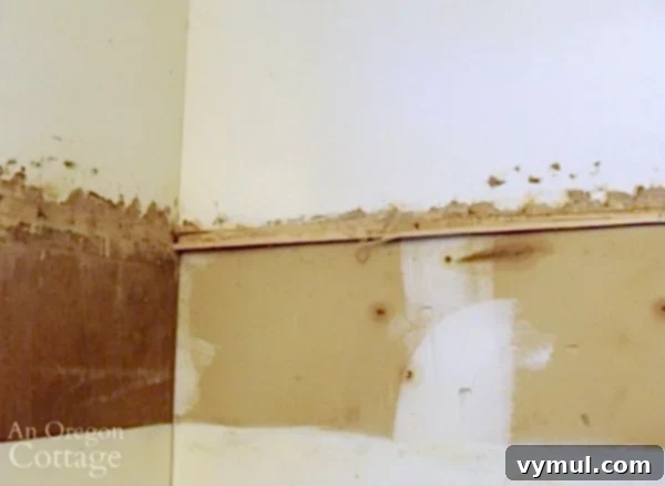 retrofit cabinet for microwave-cabinet bottom removed