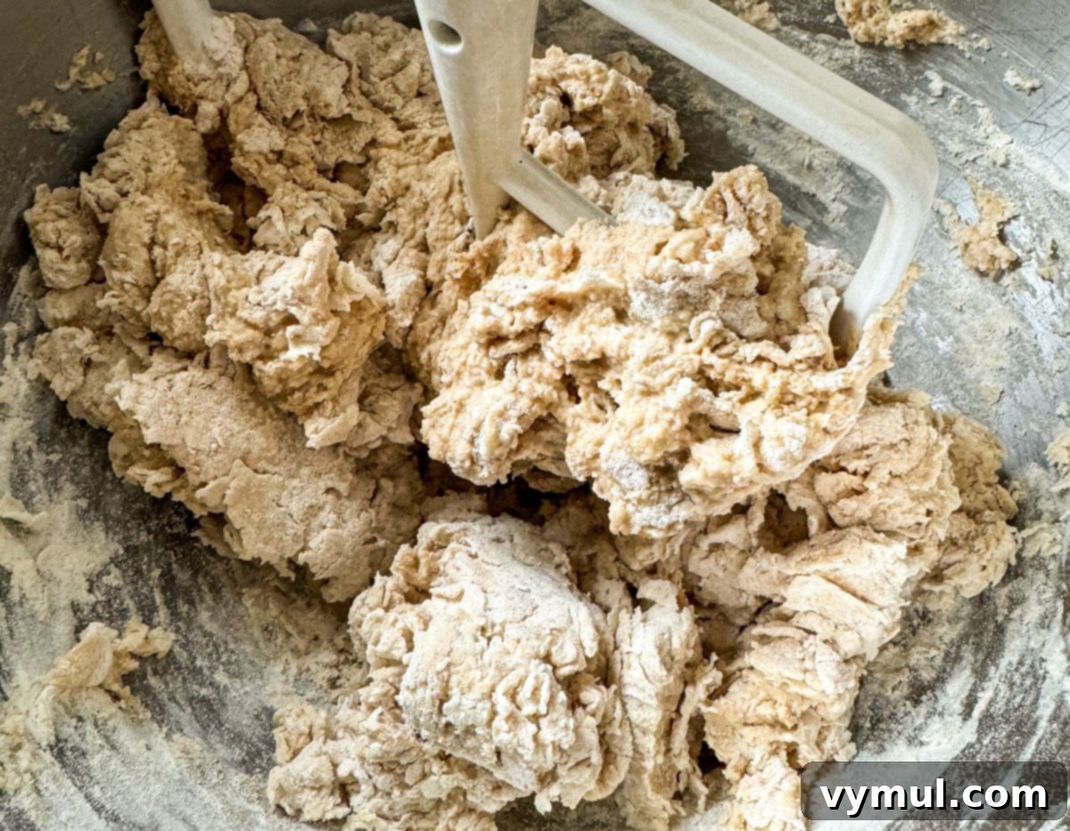 Homemade Soft Pretzels: Quick and Easy in 30 Minutes 4 pretzel dough ingredients mixing in stand mixer