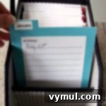 Greeting Card Organizer dividers