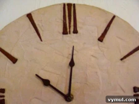 wall clock nail numbers Close-up of square-head nails used as clock numbers