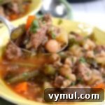 Slow Cooker Italian Sausage Vegetable Soup