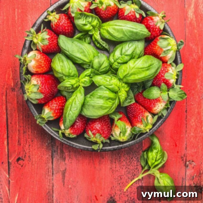 Strawberry Basil "Sorbet" via Sur La Table