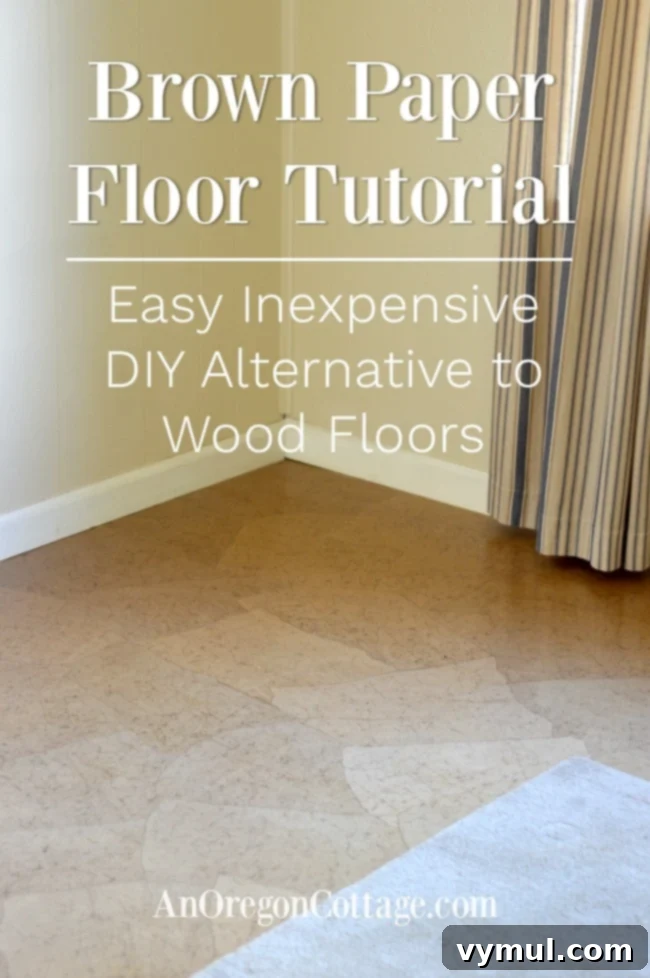 The Ingenious DIY: Brown Paper Floors for a Beautiful Home 2 brown paper floor in bedroom