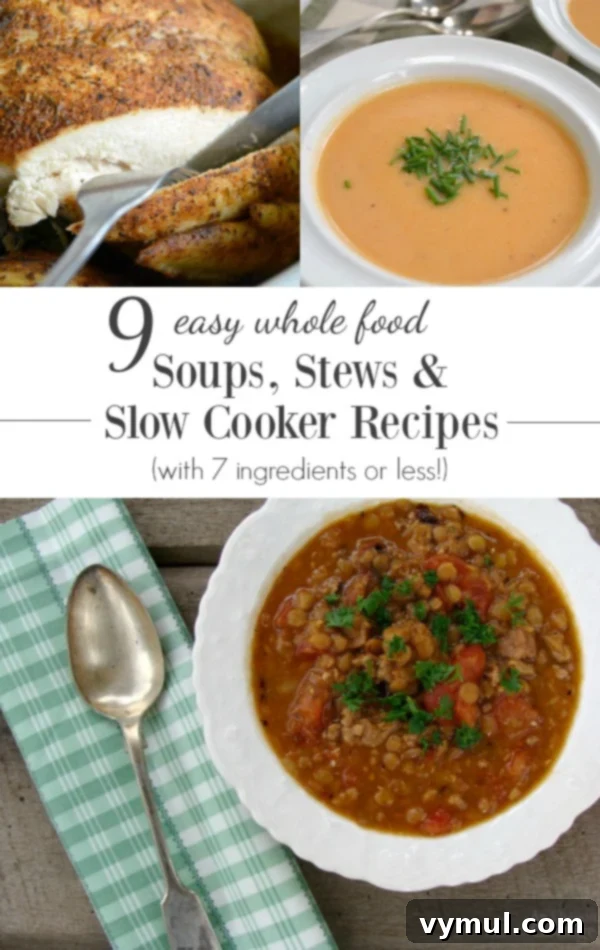 The 7-Ingredient Solution: 9 Easy Whole Food Soups, Stews, and Slow Cooker Dishes 2 Delicious Whole Food Soups, Stews, and Slow Cooker Recipes for easy family meals with 7 ingredients or less