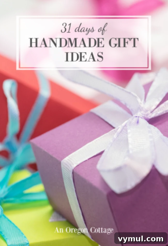 Thoughtful Handcrafted Presents for All Seasons 2 31+ handmade gifts for everyone on your list - kids, men, women, and family gifts. Find all levels of DIY projects that are perfect for Christmas gifts, birthday gifts, and more! #gifts #handmade #giftideas #diy