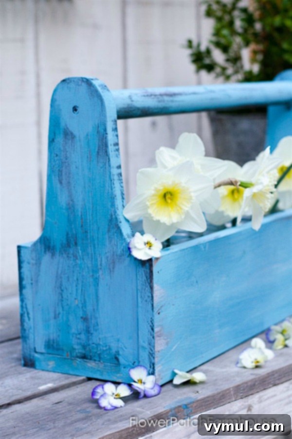 Thoughtful Handcrafted Presents for All Seasons 26 Rustic Toolbox via Flower Patch Farmhouse