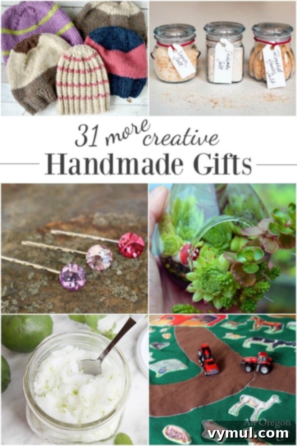 Thoughtful Handcrafted Presents for All Seasons 3 31 easy, doable handmade gifts for everyone on your list! Christmas, birthdays, Mother's Day, weddings - you name it, there is a gift idea here for you that is cute, useful, and budget-friendly. #handmadegift #giftidea #gifts #crafts #diy