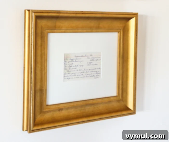 Thoughtful Handcrafted Presents for All Seasons 7 Framed-Recipe-Art-