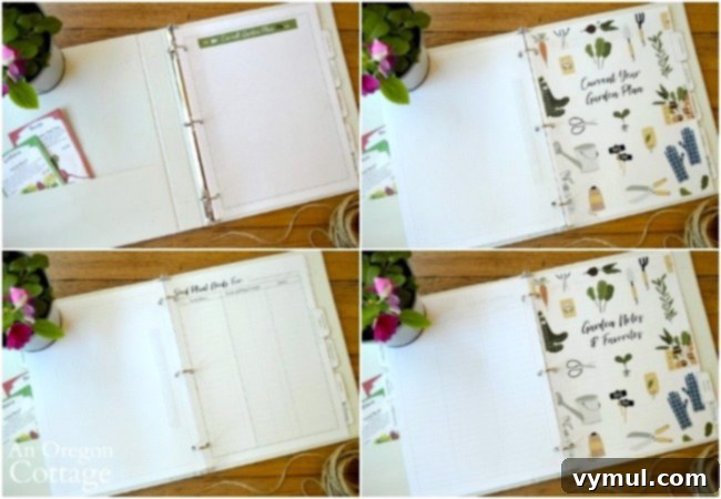 Streamline Your Garden Paperwork With a Free Organizing Notebook 3 Garden success notebook inside pages