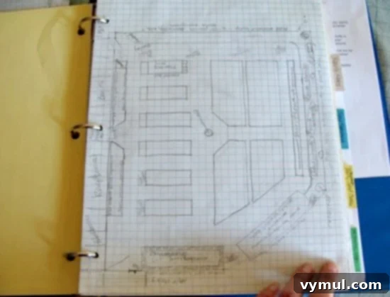 Streamline Your Garden Paperwork With a Free Organizing Notebook 5 Organizing garden paperwork-overall plan page