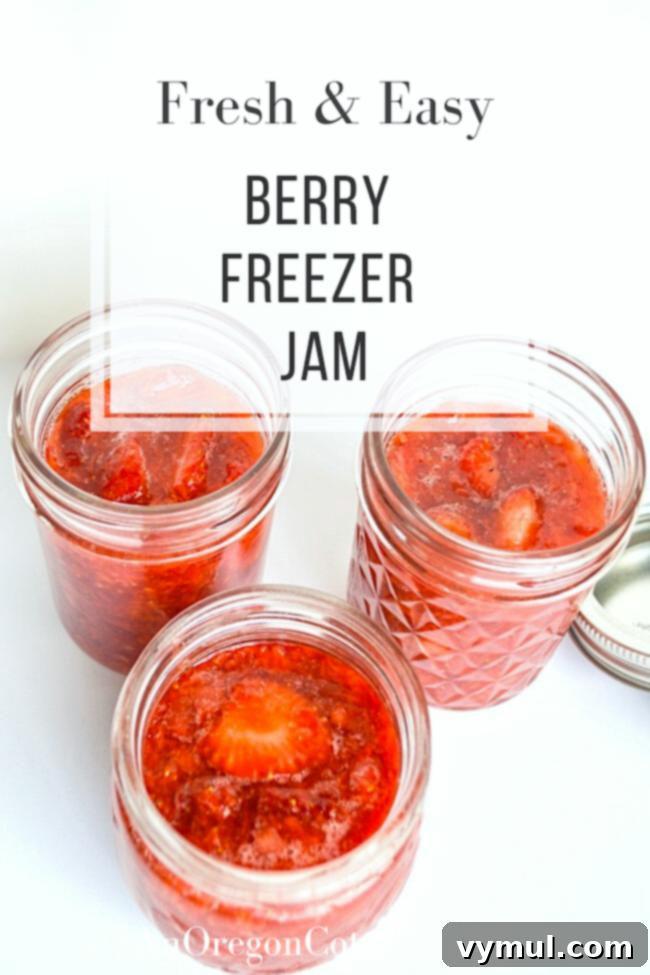 fresh easy berry freezer jam