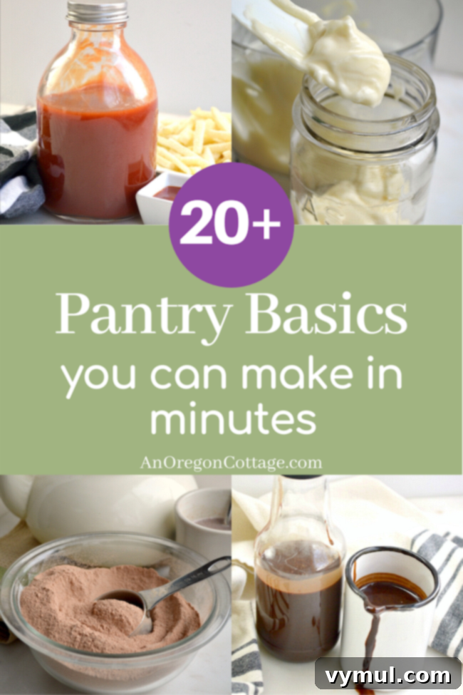 Crafting Your Own Pantry Staples 7 20 pantry basics to make, showcasing various homemade staples in appealing jars
