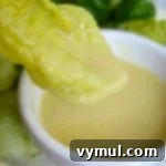 Ultimate Honey Mustard Dressing 7 Homemade Honey Mustard Dressing on lettuce