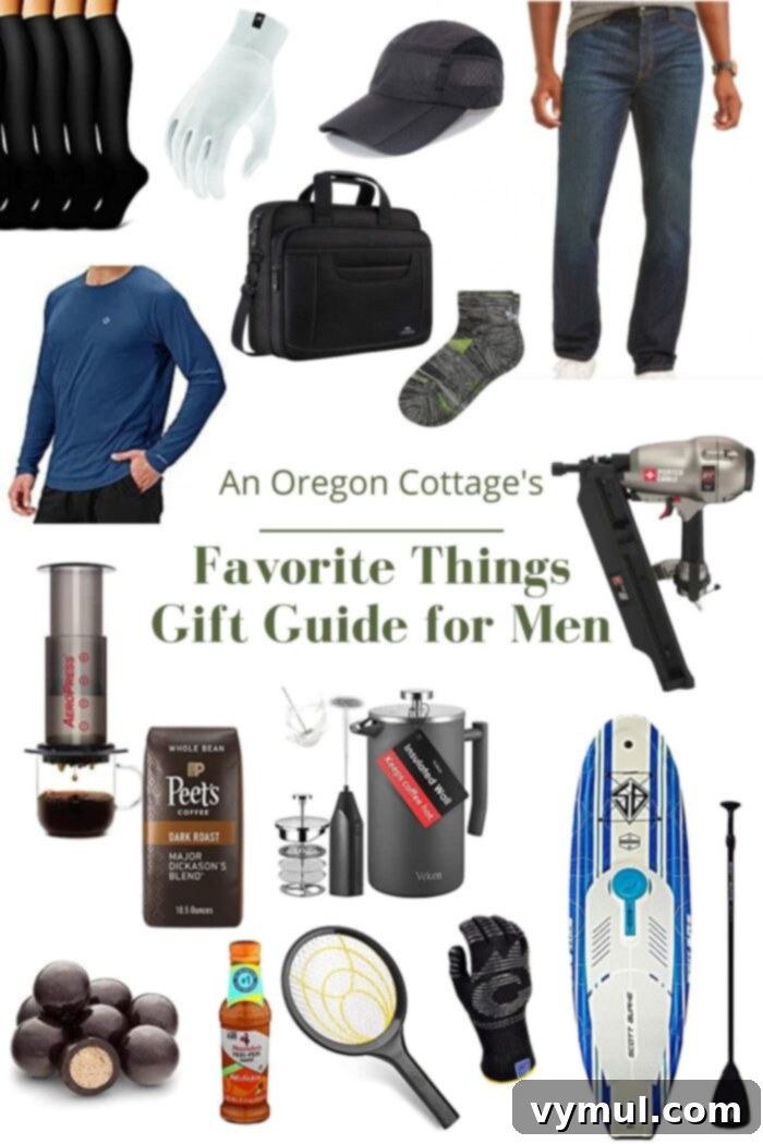 The Modern Man's Gift Guide: Curated Essentials He'll Love 2 A curated selection of favorite gift ideas for men, including coffee products, apparel, tools, and gourmet treats, all personally tested and recommended.