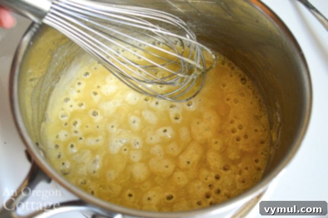 Making Creamy Pesto Pasta sauce roux