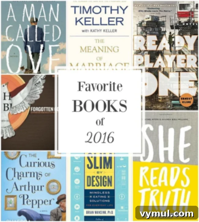 Top books read in 2016 from AnOregonCottage.com - a balance of fiction and nonfiction