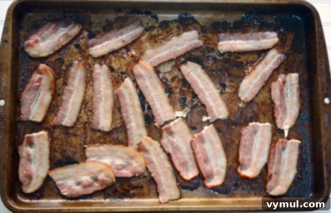 Maple Mustard Glazed Chicken Bacon Bites 6 Precooking bacon for Maple Mustard Bacon Chicken Bites