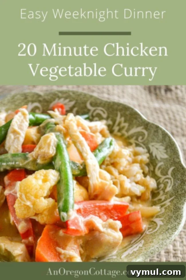 easy weeknight 20 minute chicken vegetable curry