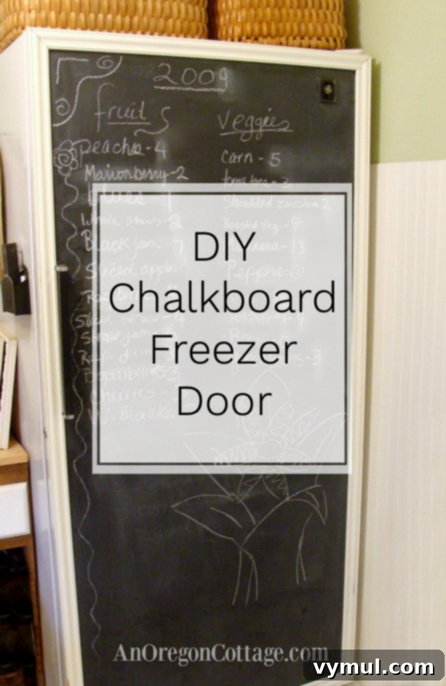 DIY Chalkboard Freezer: Your Smart Food Inventory 7 DIY Chalkboard freezer door