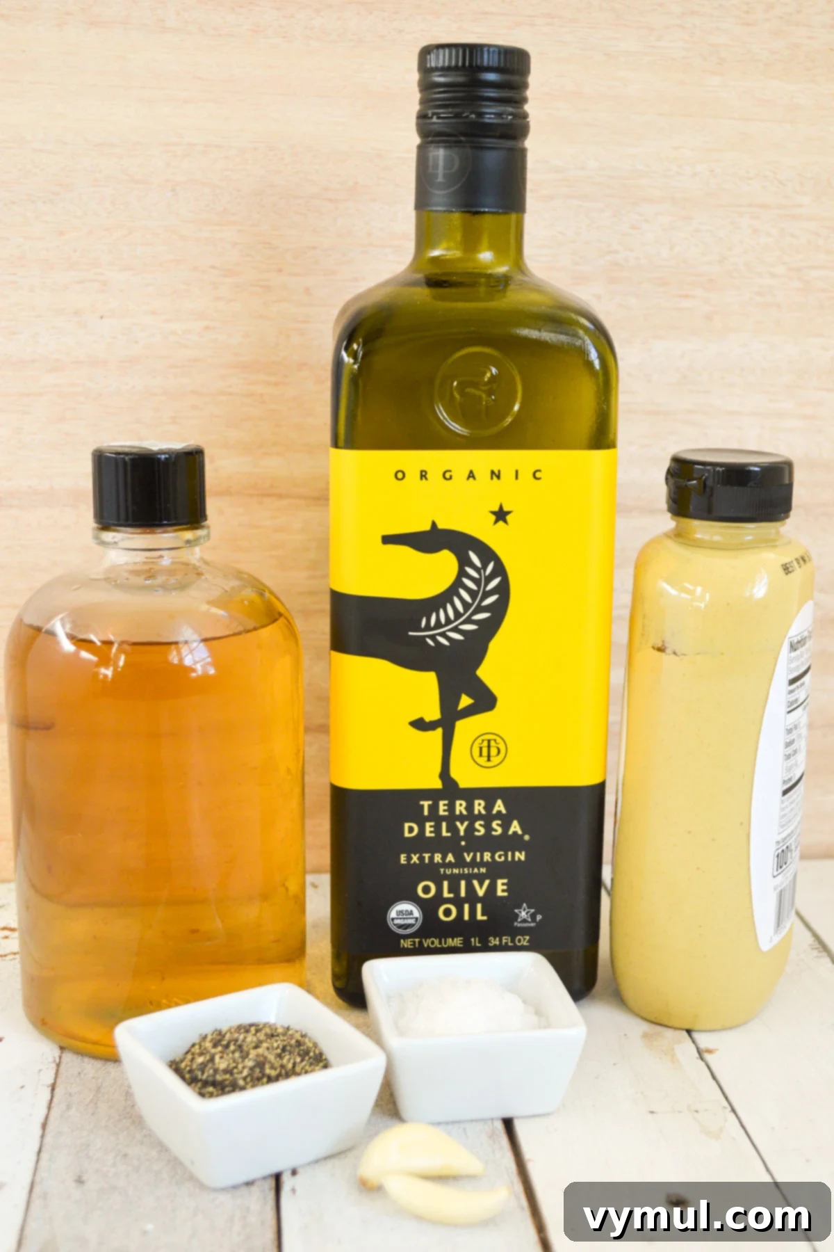 One Easy Vinaigrette Recipe Infinite Flavor Options 3 Ingredients for best vinaigrette recipe: olive oil, cider vinegar, Dijon, garlic, salt, pepper