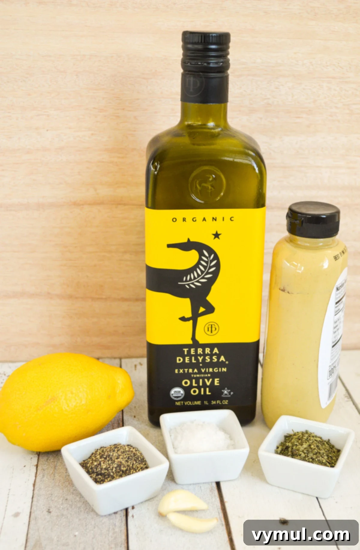 One Easy Vinaigrette Recipe Infinite Flavor Options 7 Lemon herb dressing ingredients: olive oil, lemon, Dijon, garlic, fresh herbs, salt, pepper