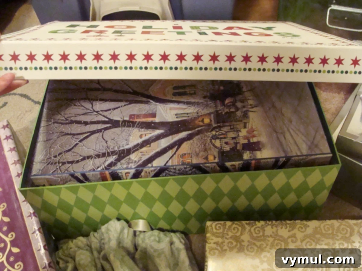 Effortless Christmas Gift Wrapping: Save Time, Save Money, Go Green 7 Medium-sized reusable gift box nested inside a larger box for efficient storage