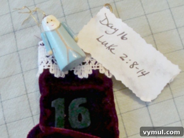 Family Christmas Advent Stockings Ornaments and Tree 4 Contents of Christmas advent tradition stocking