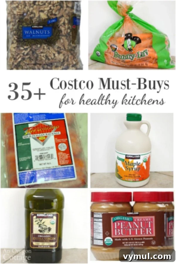 Smart Shopping at Costco: 35 Healthy Kitchen Essentials and Meal Ideas 2 More than 35 Costco Must-Buy Items for Healthy Kitchens: real, whole foods with organic options. Includes links to the recipes these are used in! #costco #shopping #grocery #mealplanning