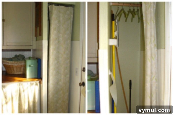Our Garage Becomes a Dream Laundry & Mudroom 7 Remodeled Laundry Room with Clothes Drying Closet and Storage