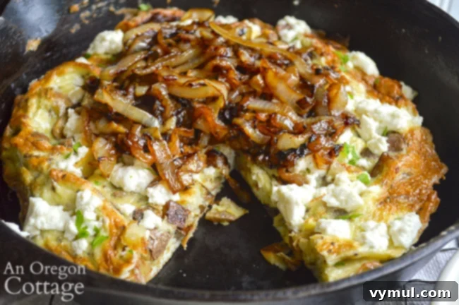 Sweet and Savory Potato and Caramelized Onion Frittata 7 potato caramelized onion frittata close