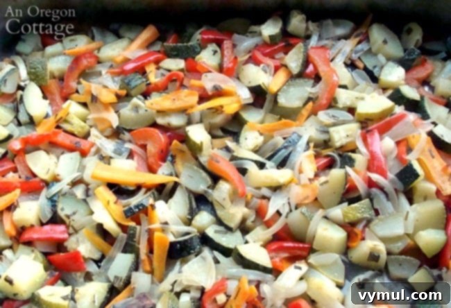 From Freezer to Flavor: Lemon Garlic Roasted Veggies & Comfort Soup 5 Roasted lemon garlic vegetables in pan